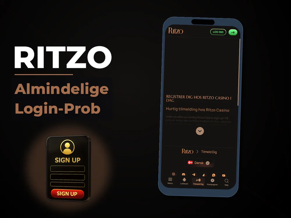 Ritzo - Almindelige Login-Prob
