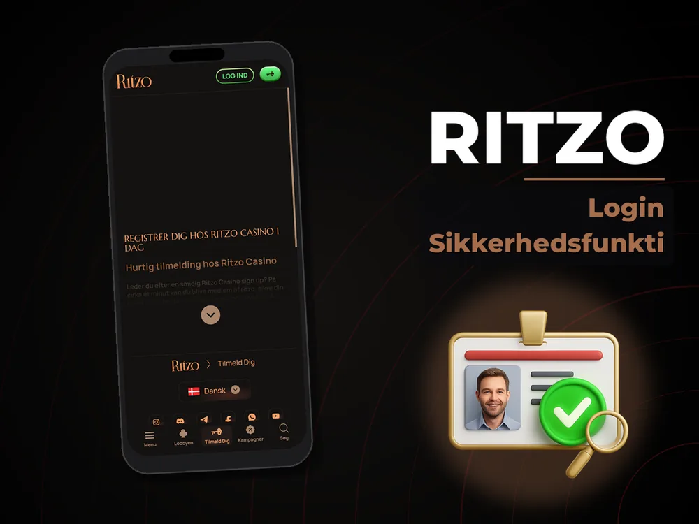 Ritzo - Login Sikkerhedsfunkti